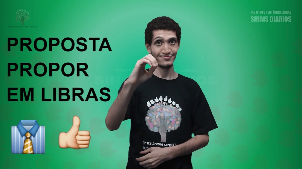 Sinal de PROPOSTA | PROPOR em LIBRAS