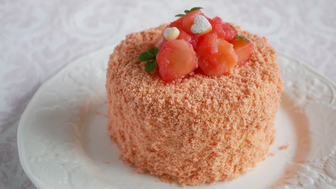 林檎のレアチーズケーキ |  No-Bake Apple Cheese Cake