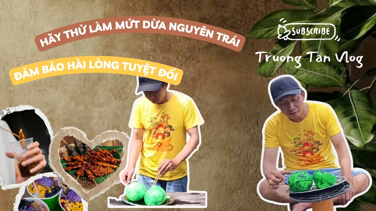MỨT TẾT: MỨT DỪA NGUYÊN TRÁI THƠM NGỌT NGON 