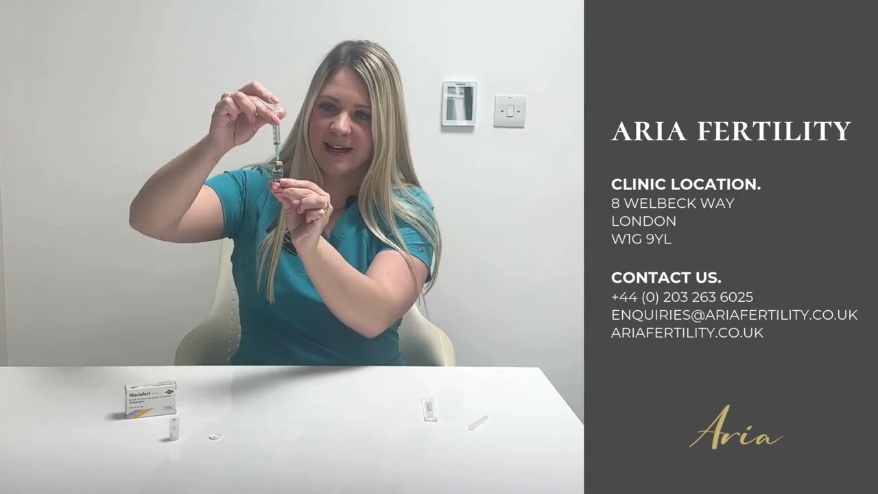 How to self inject Meriofert / Fostimon | Aria Fertility Clinic