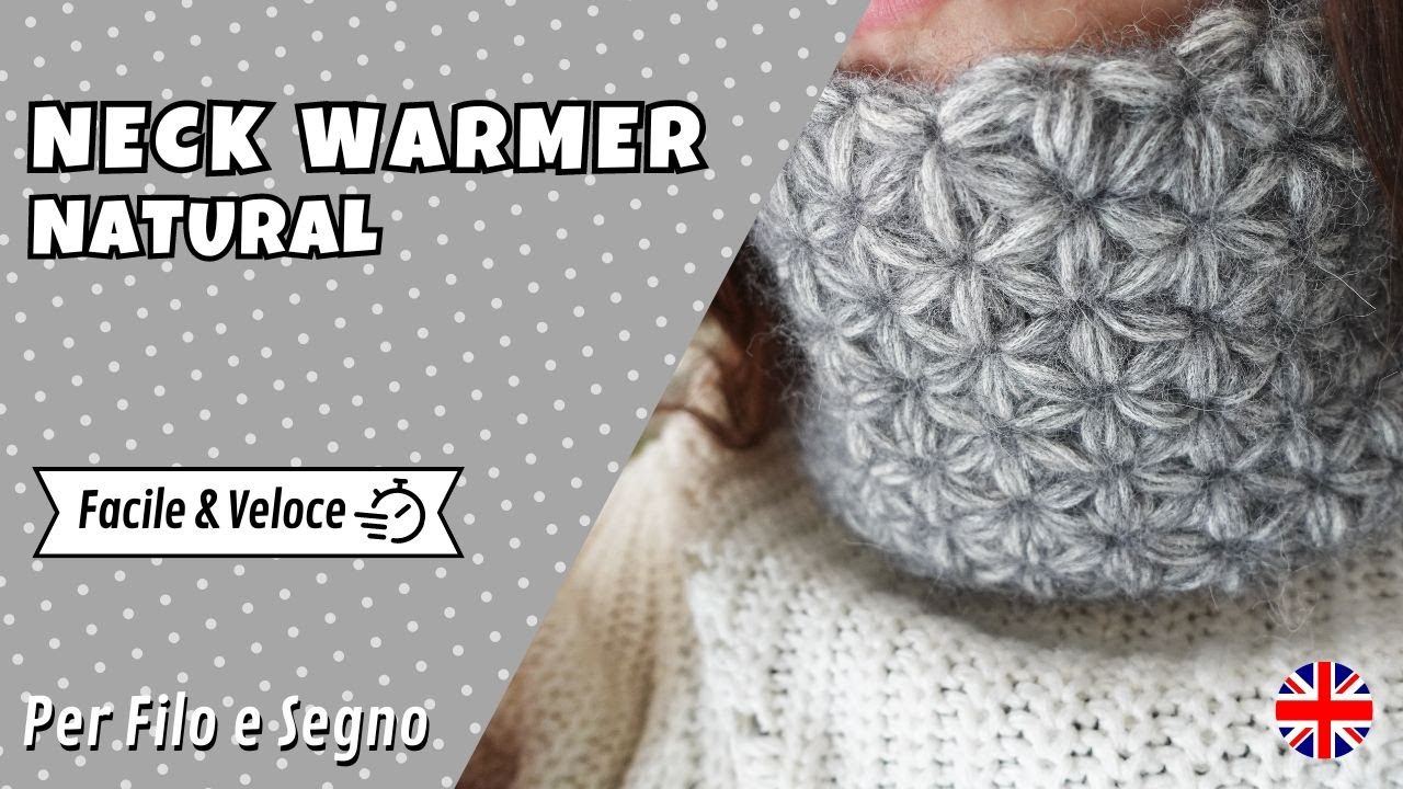 Neck Warmer Natural with Jasmine Stitch
