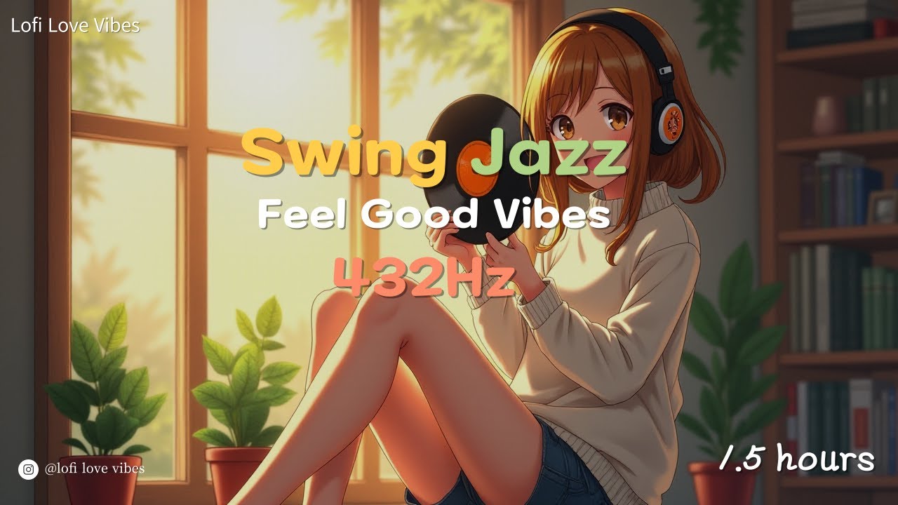 𝐏𝐥𝐚𝐲𝐥𝐢𝐬𝐭 Swing Jazz Music | Tuned to 432Hz | 1.5 Hours of Energetic and Uplifting Vibes 🎷