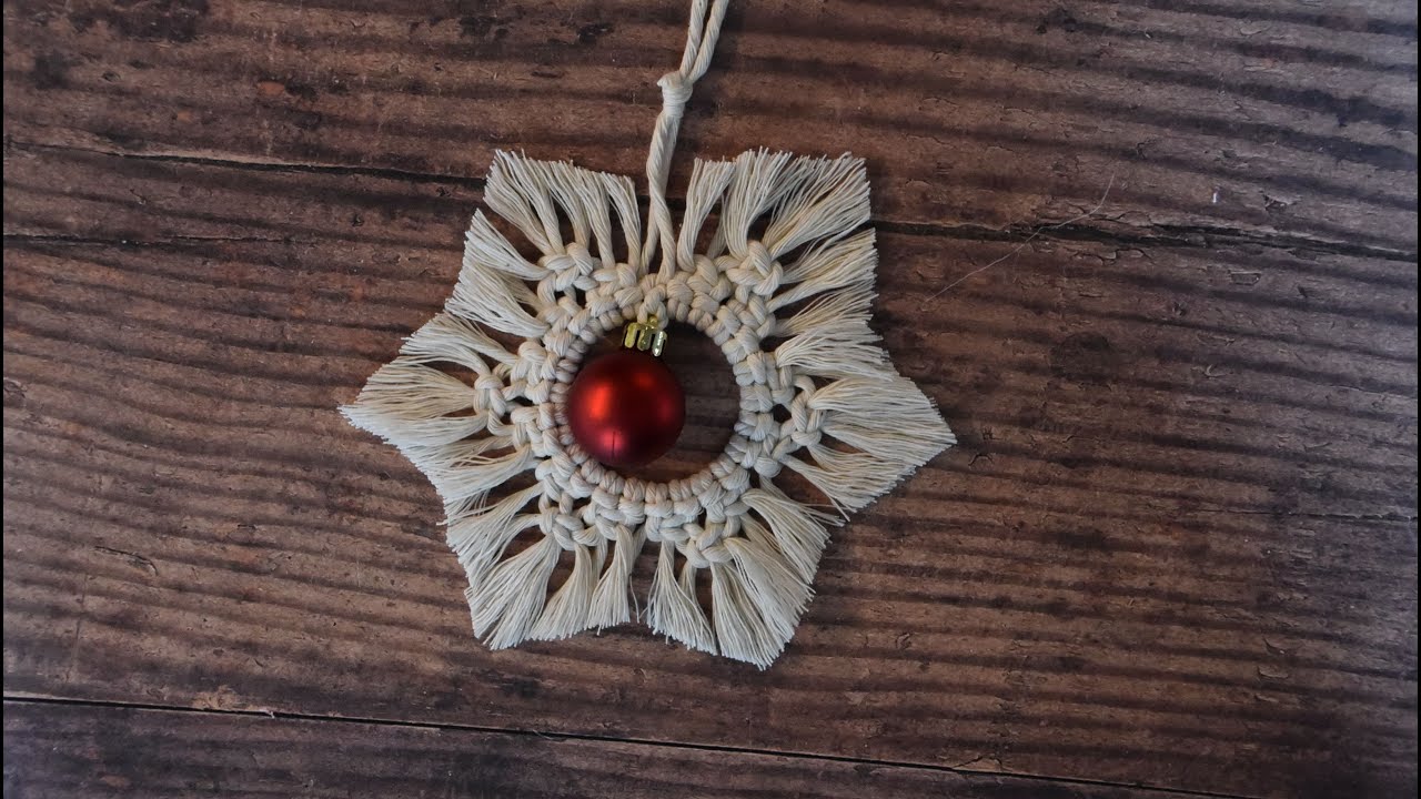 How to Make a Macrame Snowflake