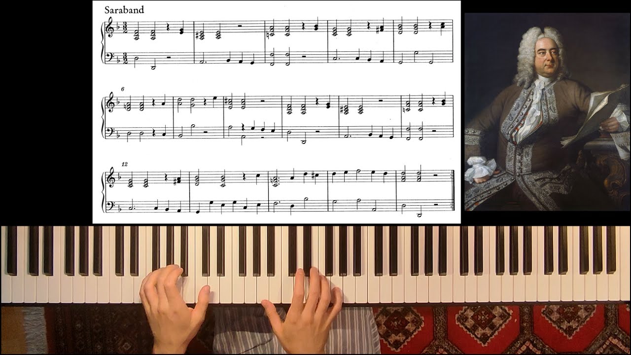 Händel - Sarabande in D Minor - Lesson / Tutorial