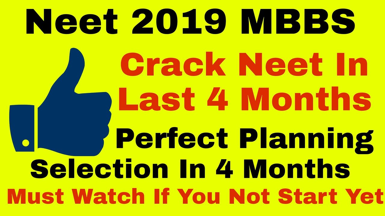 Crack Neet 2019 In Last 4 Month's Preparation | Time Table | Planning | Studypedia