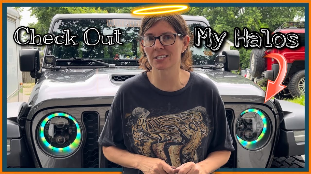 Установка фар Suparee RGB Multi Halo на Jeep Gladiator