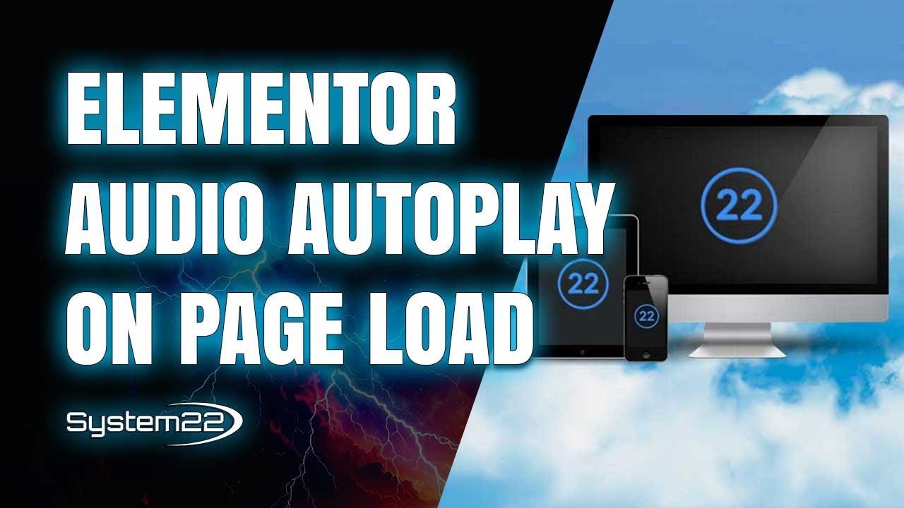 Elementor Audio Autoplay On Page Load (Easy)
