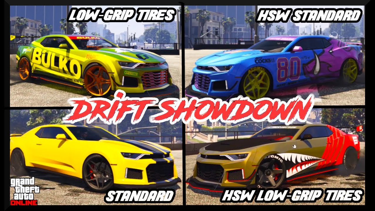 Vigero ZX Drift Showdown and Reviews HSW vs Standard + Low Grip Tires GTA Online