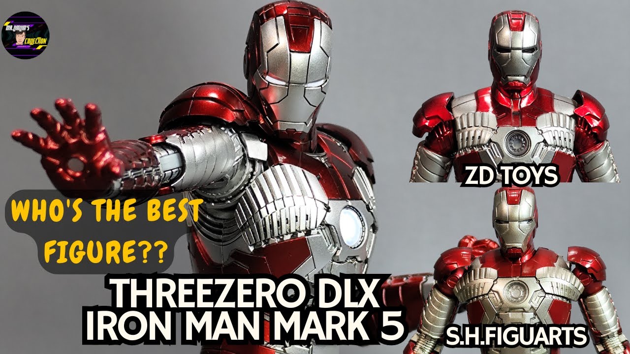 Who's The Best?? Threezero DLX Iron Man Mark 5 ft ZD Toys & SHFiguarts MK-V