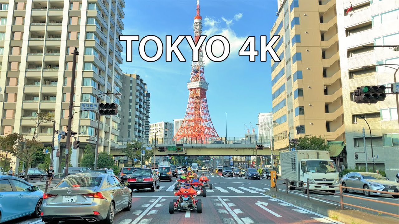 Tokyo 4K - 2020 Olympics Host - Driving Downtown