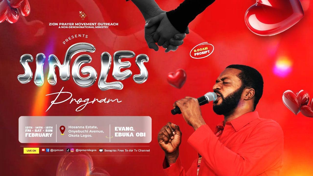 SINGLES' PROGRAM - DAY 1 || 13TH FEBRUARY 2026.