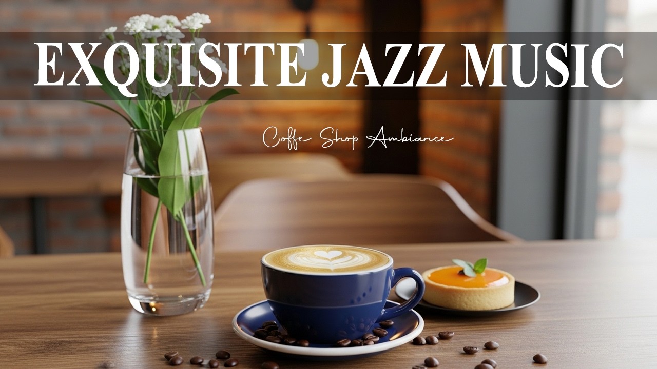 Exquisite Jazz Music 🎶 Coffee Shop Ambiance - Cheerful Bossa Nova Piano Music for Positive Mood
