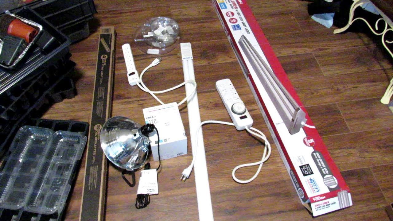 Purchasing LED or Fluorescent Grow-Lights - Kelvin & Lumen Scales: Starting Vegetables Seeds Indoors