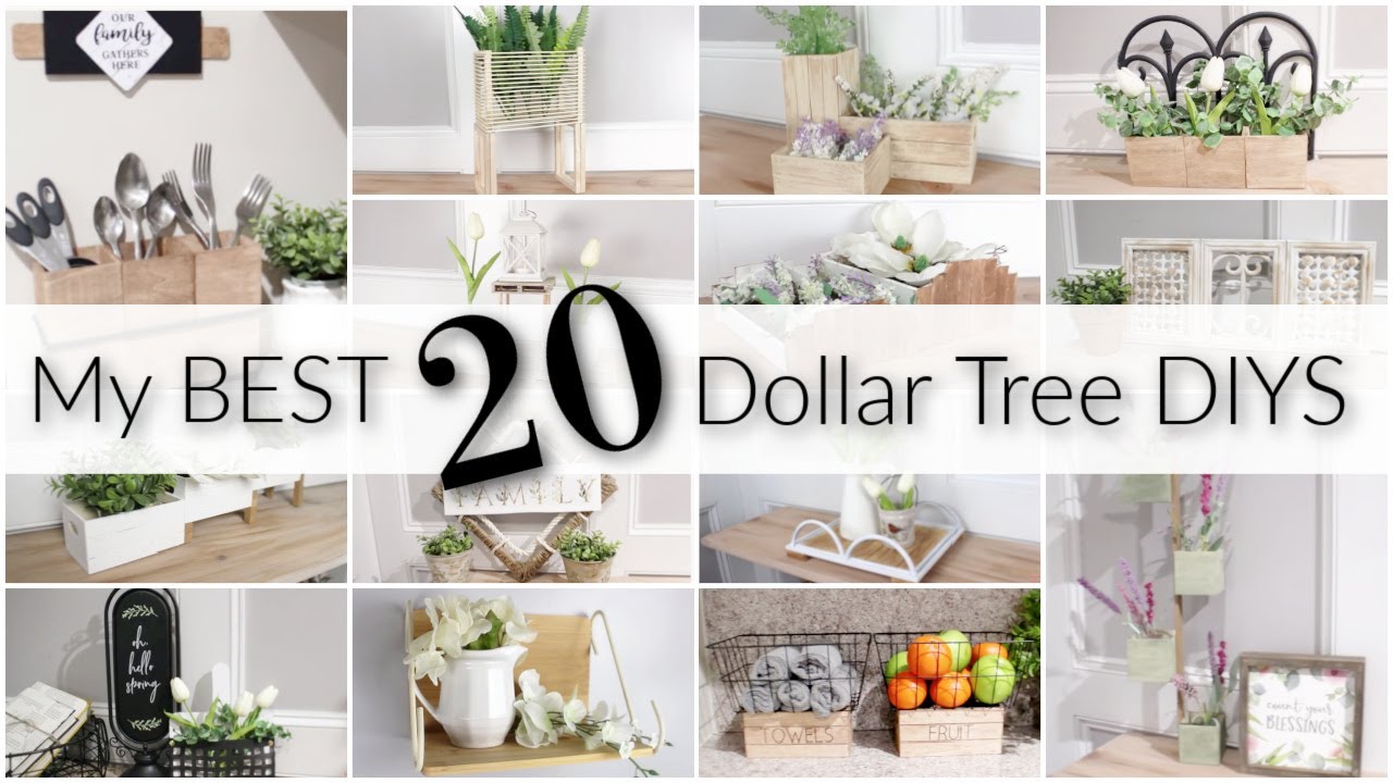 My BEST 20 Dollar Tree DIYS of 2021 | TOP Dollar Tree DIYS