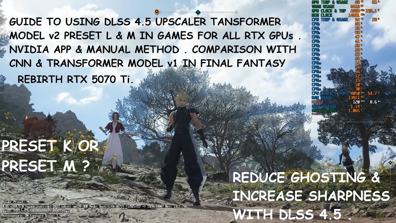 Настройки DLSS 4.5 Upscaler Transformer v2.0 L и M для всех видеокарт RTX | Приложение и руководс...