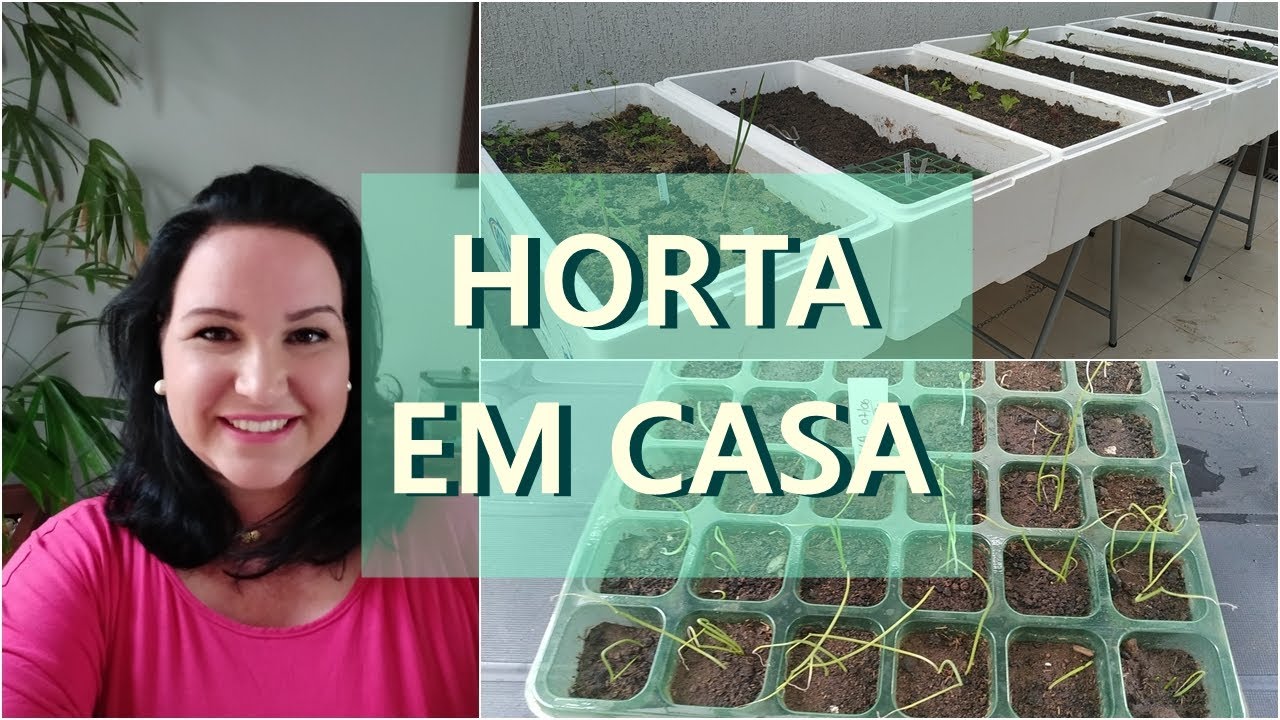 COMO FAZER HORTA SUSPENSA EM CASA NA CAIXA DE ISOPOR  -  Joyce Souza