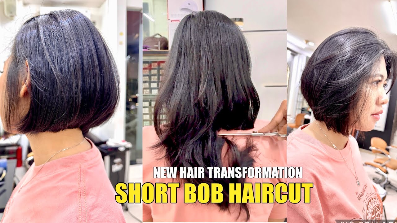 SHORT BOB HAIRCUT 😍| The Best Bob Haircut for Your Face Shape | Hair Transformation