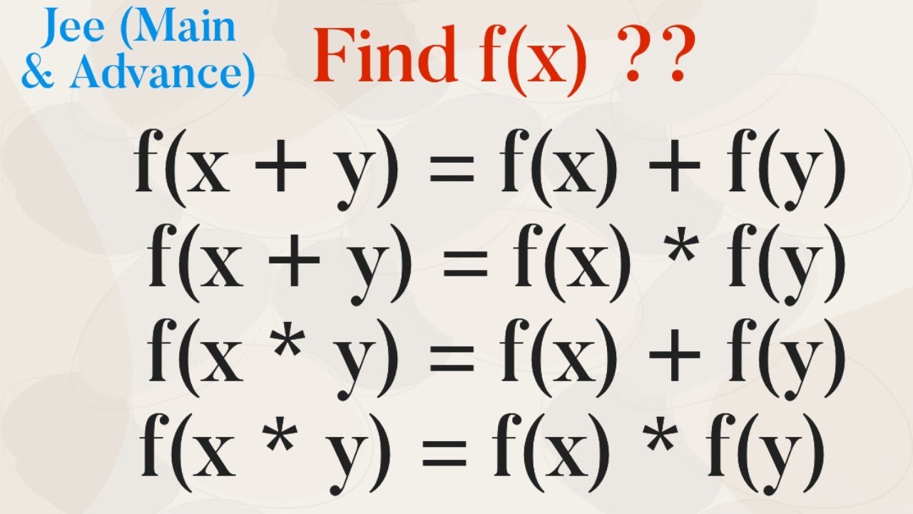 Type -2( Function Most popular type Problem)Jee main& Advance #function #maths #calculus 