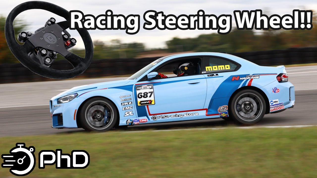 Plug & Play Racing Steering Wheel with Momo & JQ Werks!! BMW G87 M2 Time Attack Build