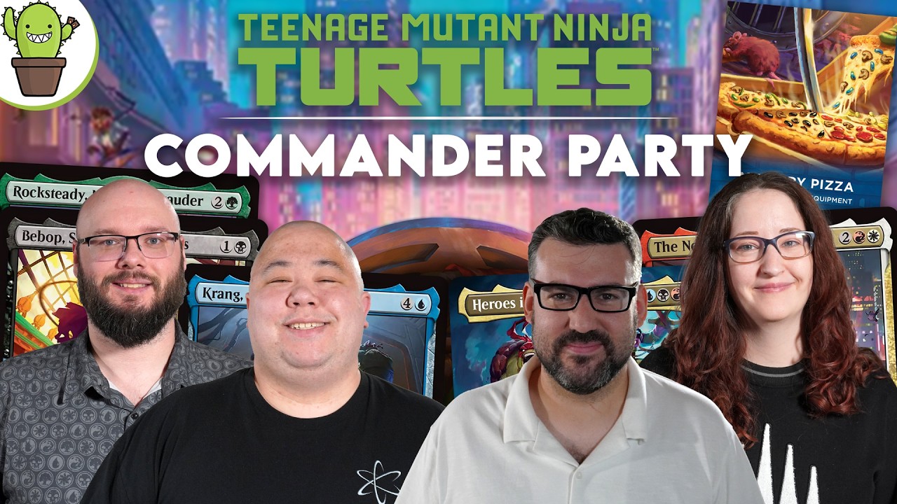 #MTGxTMNT COMMANDER PARTY | Heroes in 1/2 Shell VS Krang VS Neutrinos VS Bebop/Rocksteady #sponsored