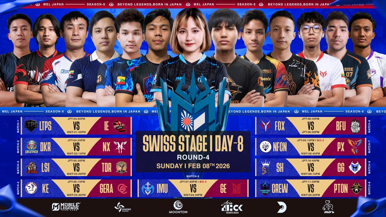 🤔🏆 MEL Japan Season-6: Round-5 Draw ကို အခုပဲ တိုက်ရိုက်ထုတ်လွှင့်နေပါပြီ။