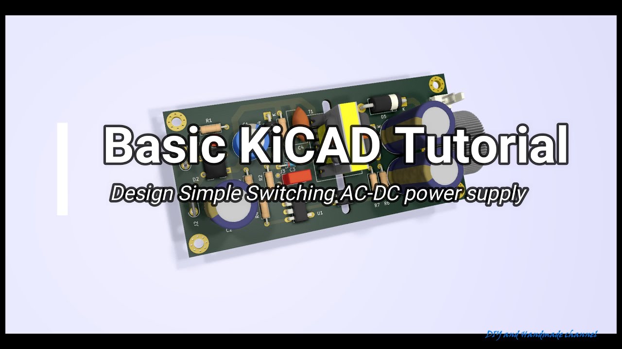 DIY Simple AC-DC Switching mode power supply using TNY26x | Kicad tutorial #ElecDIY