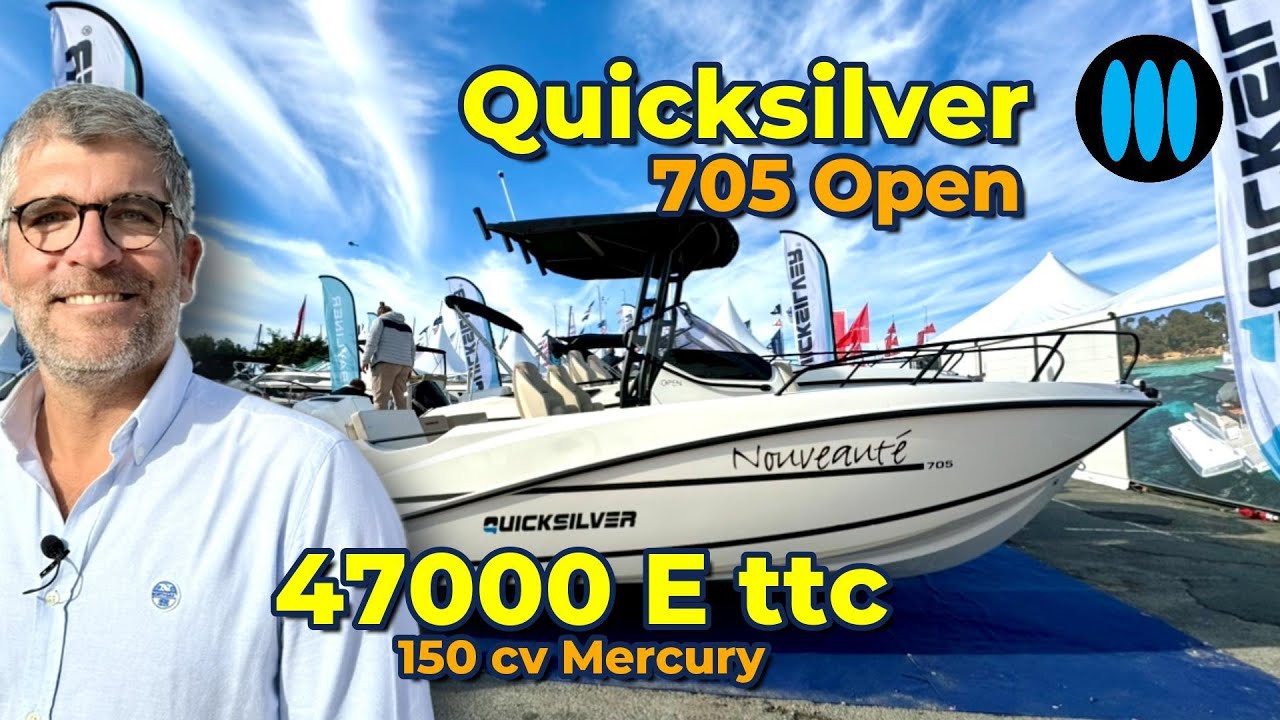 Quicksilver 705 open - un bateau polyvalent, au juste prix