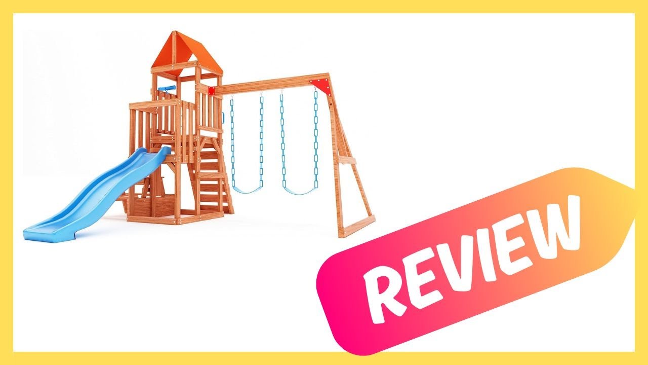 Dolphin Playground Cedar Wooden Swing Sets for Backyard Review