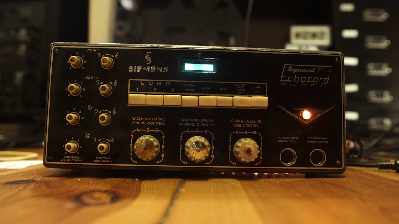 Demo 1960s Dynacord Echocord Super Tube Tape Delay / Preamp