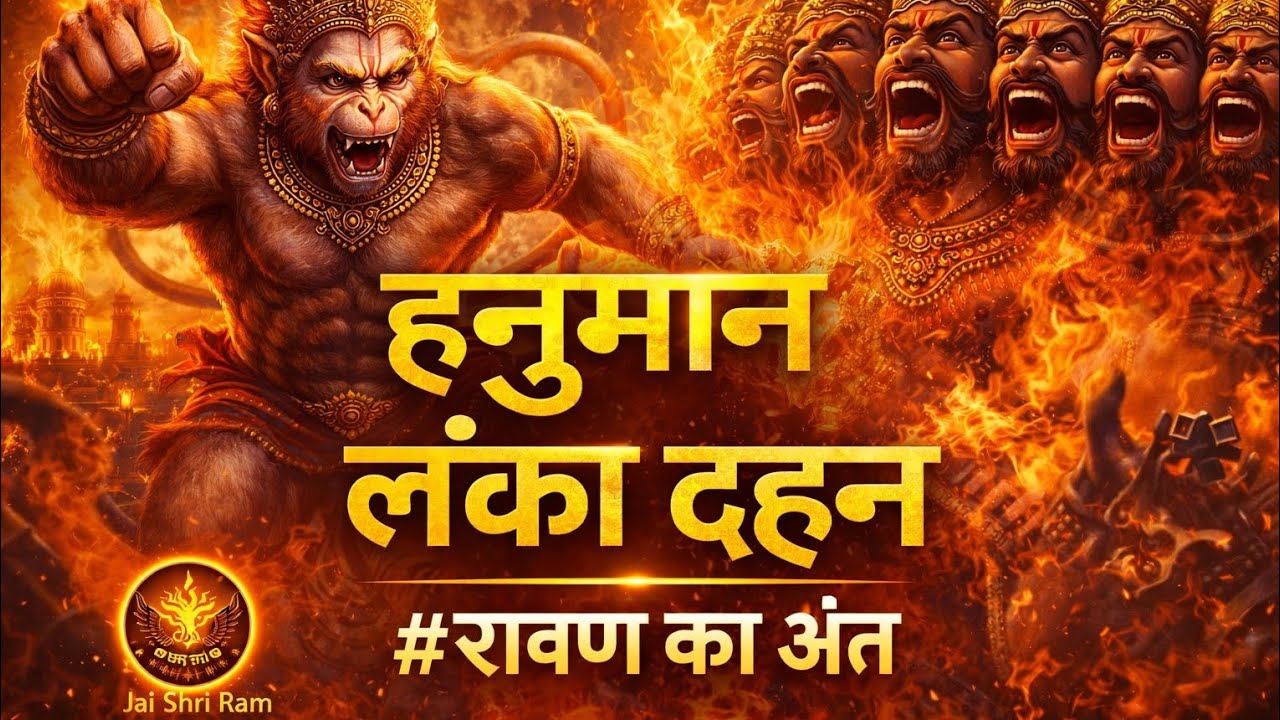 हनुमान लंका दहन | Powerful Lord Hanuman Bhajan | रावण का अंत | Jai Shri Ram 