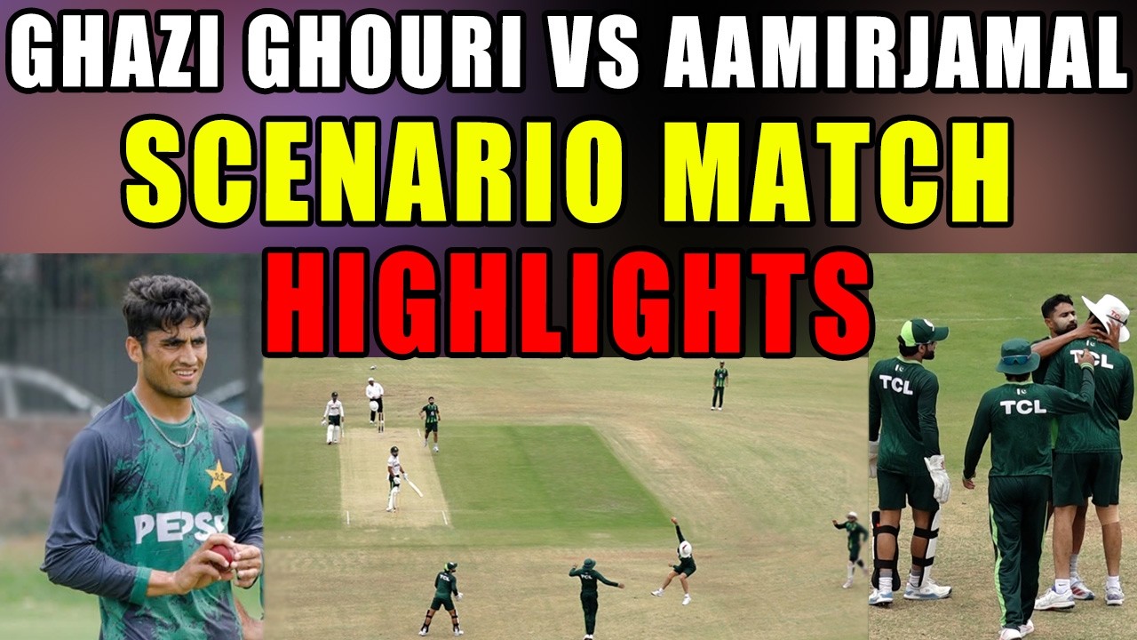 Khurram Shehzad vs Aamir Jamal, Ubaid Shah and Salman Ali Agha bowling against Ghouri