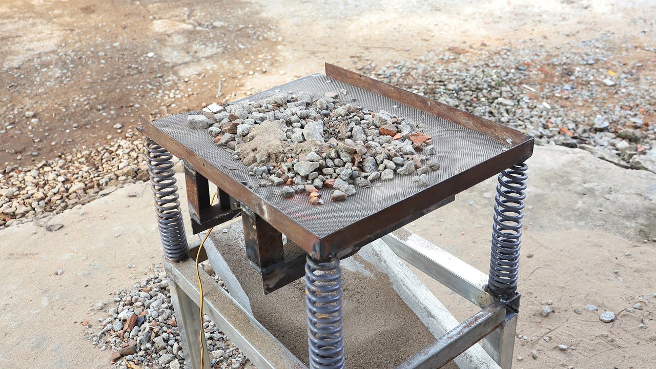 MÁQUINA PEQUEÑA DE CRIBA DE ARENA CASERA