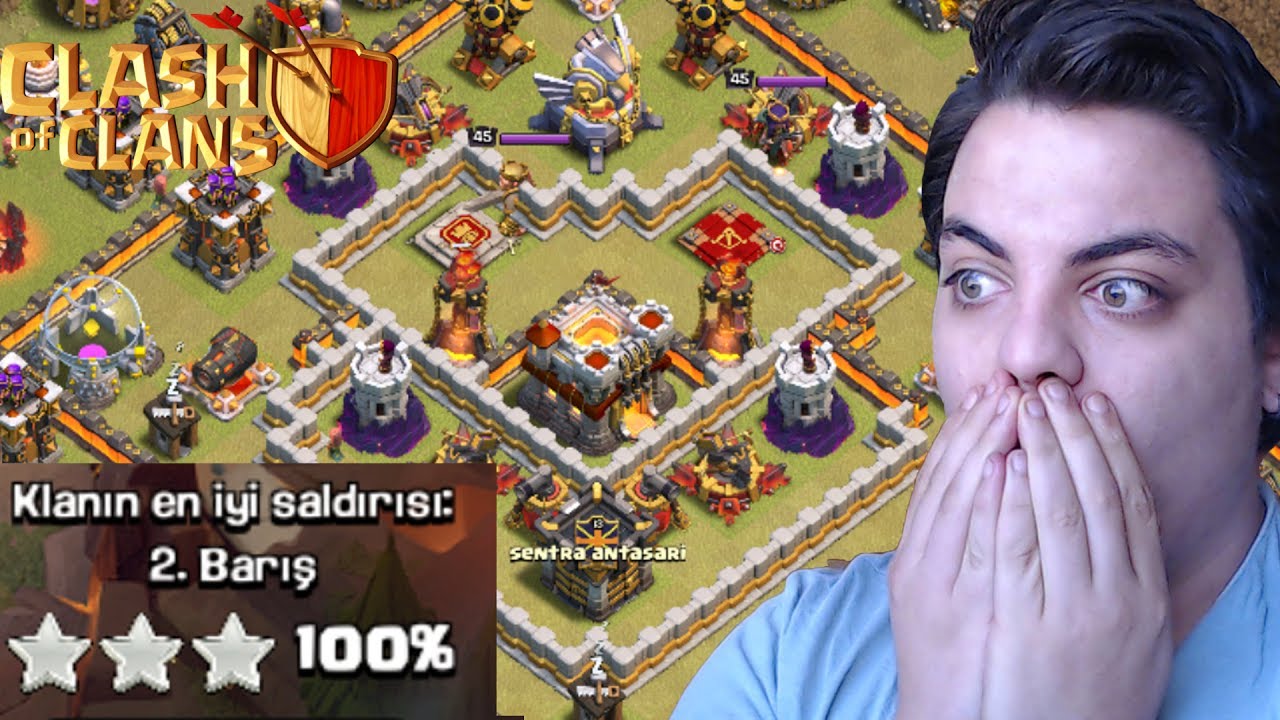 HER K&Ouml;Y&Uuml; 3'LEYEN BARIŞ BRA KLAN SAVAŞINDA Clash of Clans