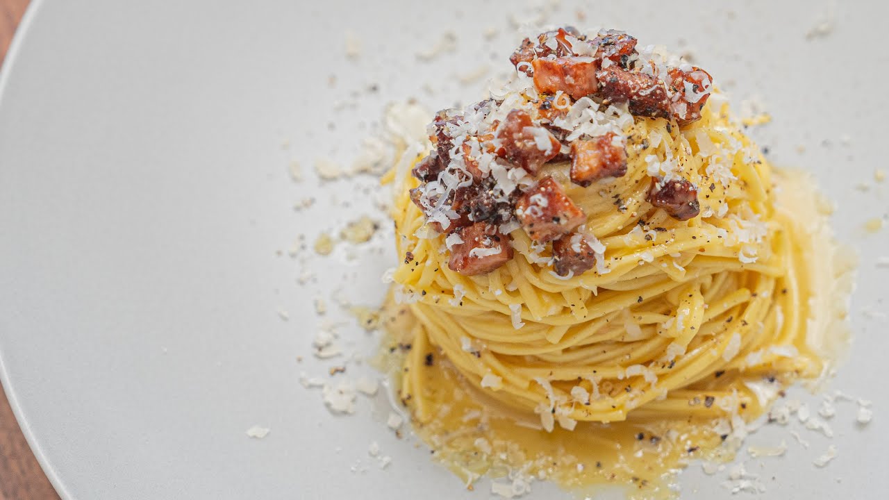 Never fail!spaghetti carbonara.