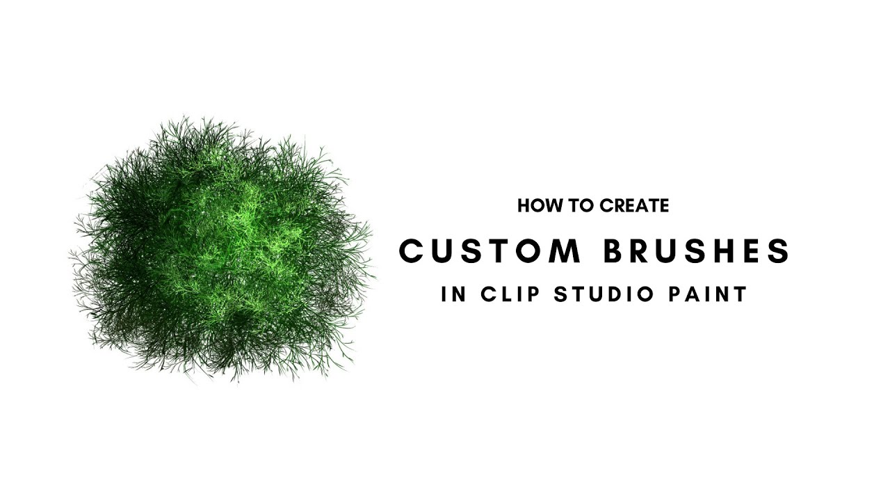 How to create Custom Brushes | Clip Studio Paint | Hamabe Arts