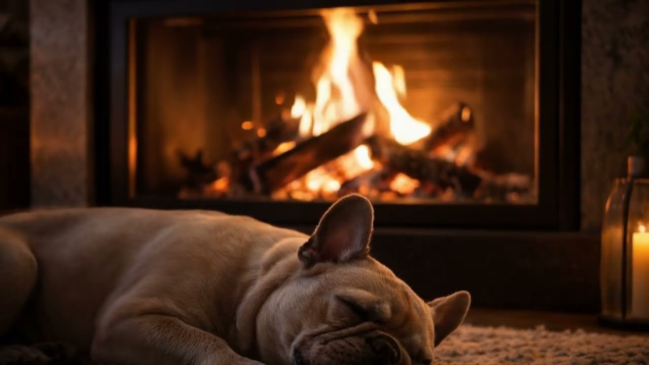 The quiet crackling of the fire, a peaceful sleep
