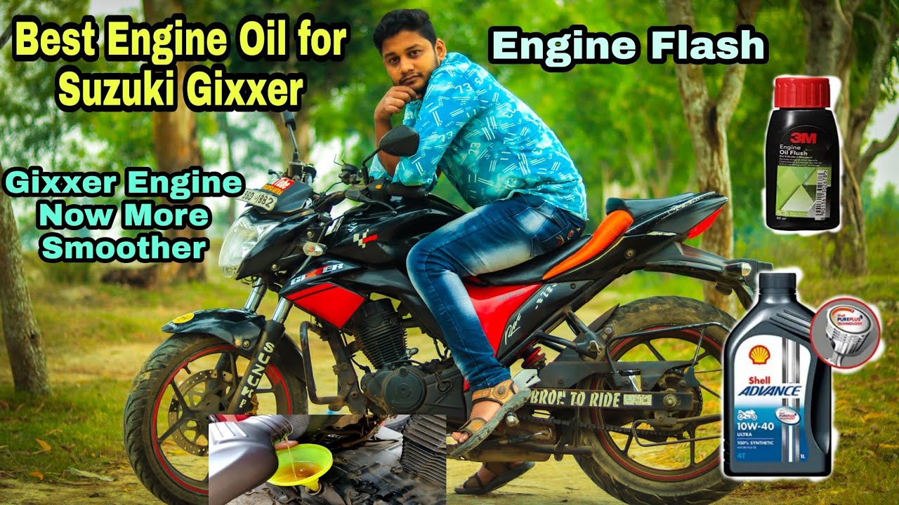 Best Engine Oil For Suzuki Gixxer 155 | Engine Flash | How to change engine oil of your Motorcycle