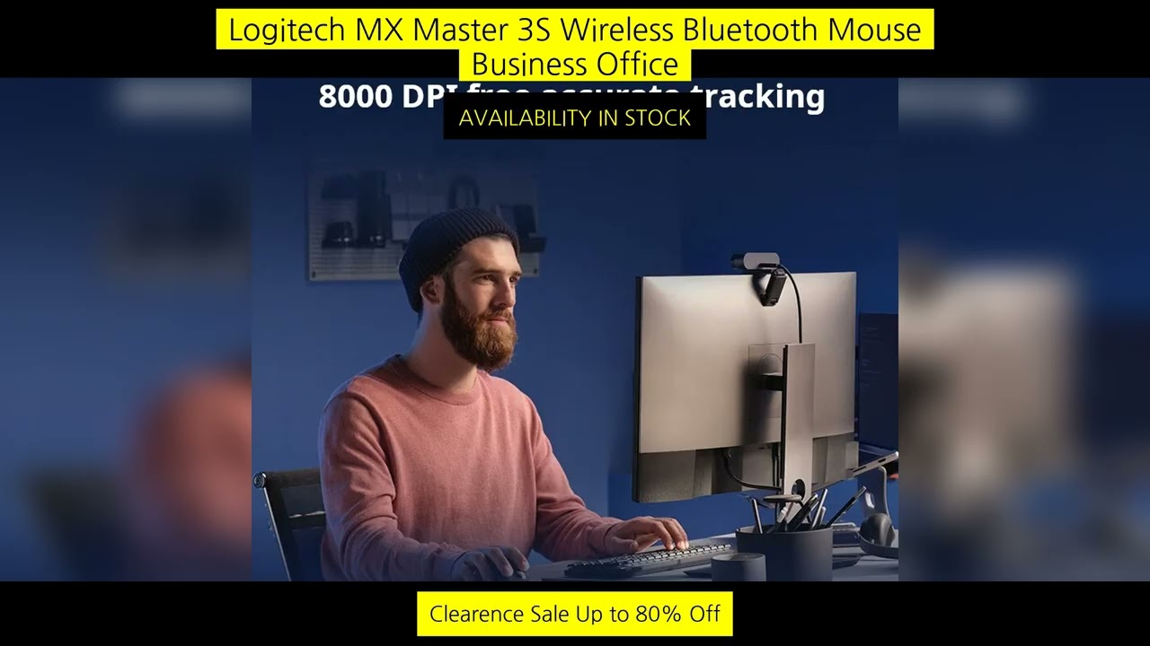 Logitech Mx Master 3S Wireless Bluetooth Mouse Business Office Softtone Mouse