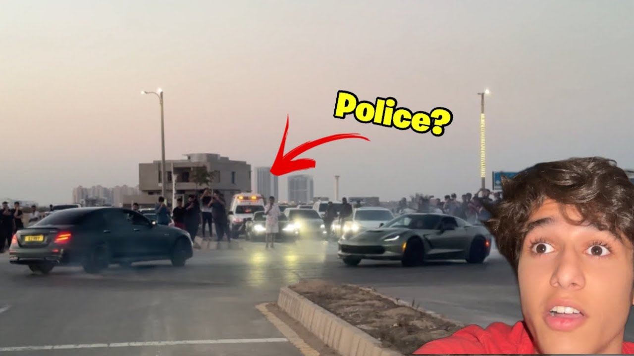 Two Cars Drifting together on Track!😱Police Agyi🚔