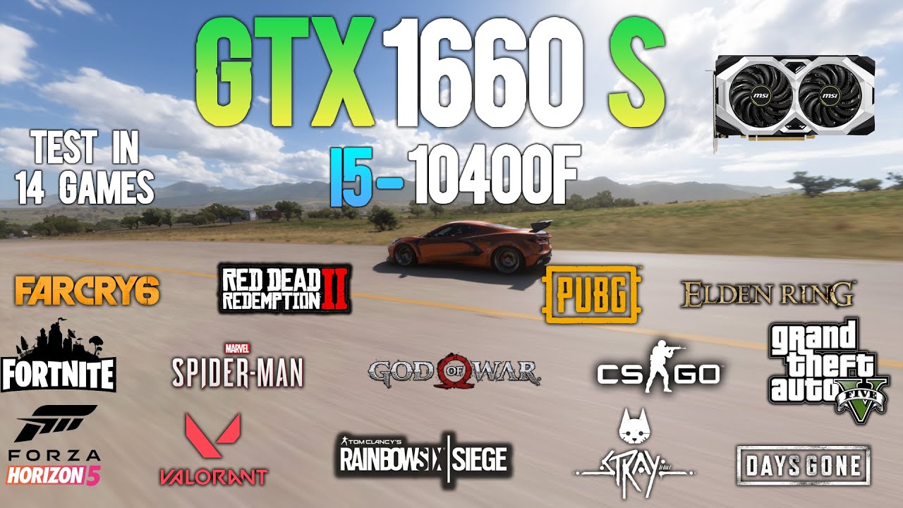 GTX 1660 Super + i5 10400F : Test in 14 Games - GTX 1660S GAMING