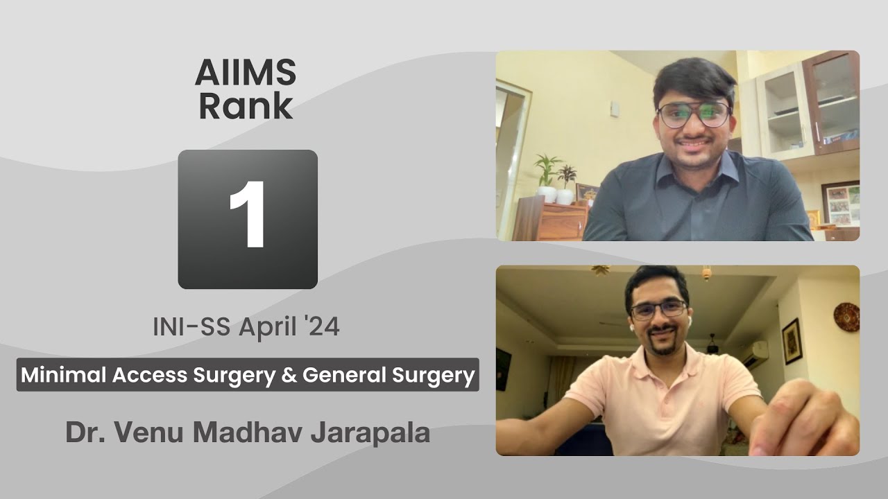 INI-SS Apr &rsquo;24 Minimal Access Surgery & General Surgery, AML 1, Dr. Venu Jarapala with Dr Rohan