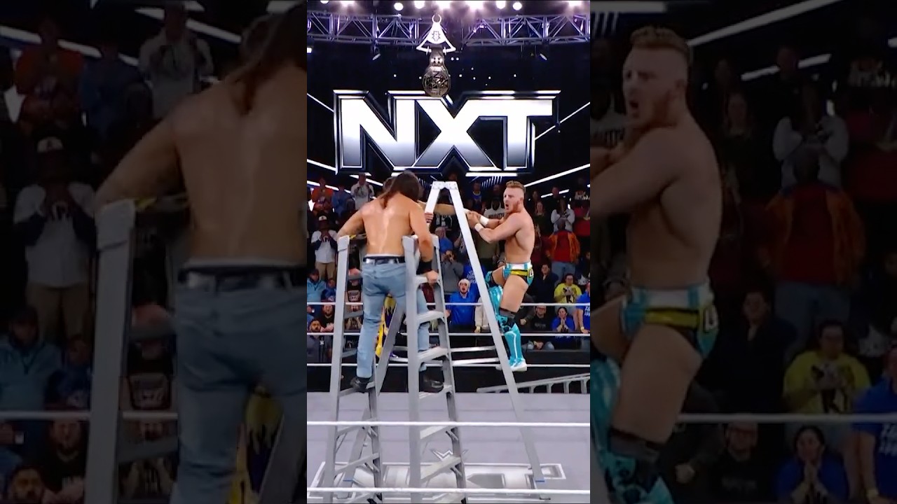 LADDER STILTS?! 🤯 #WWENXT