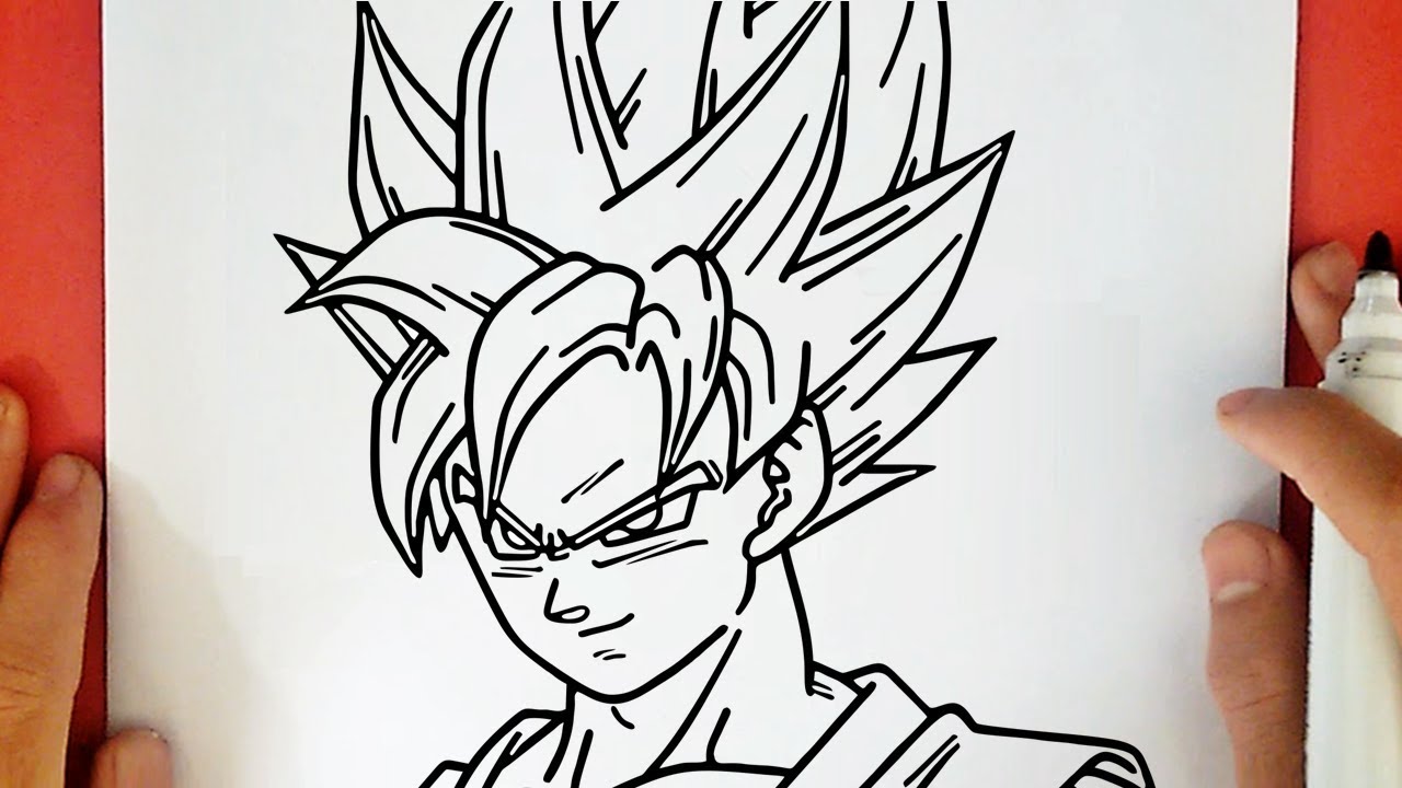 COME DISEGNARE GOKU SUPER SAIYAN BLUE
