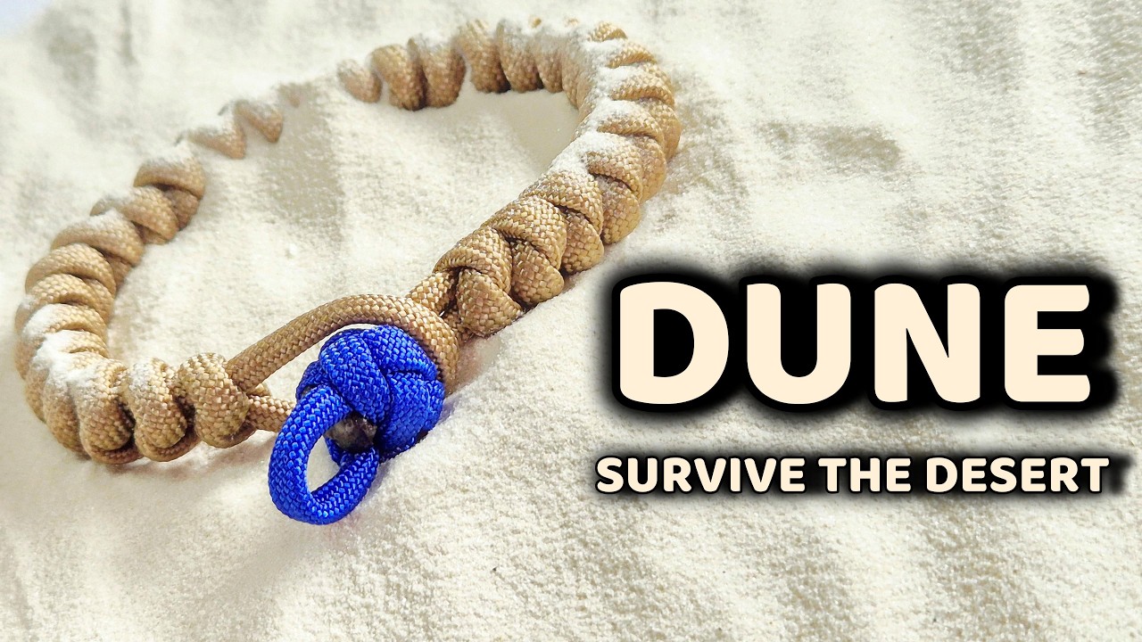 Drop of Water in the Desert - DUNE Inspired Paracord Survival Bracelet