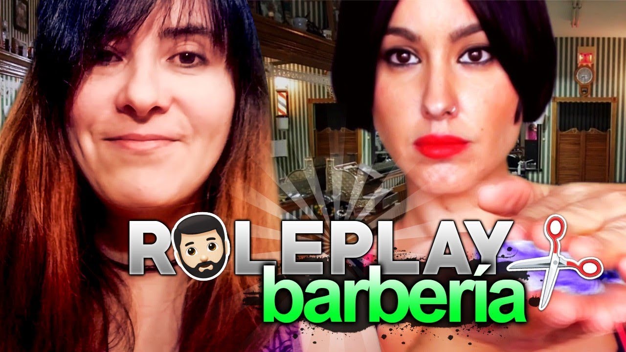 Asmr- BARBER SHOP/BARBERIA- Shaving, Water Sounds,Scissors/ Colaboración EIKO ASMR Y LUCIERNAGA