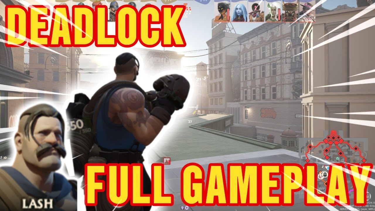 Deadlock (valve) - LASH full match gameplay (leak) 4k