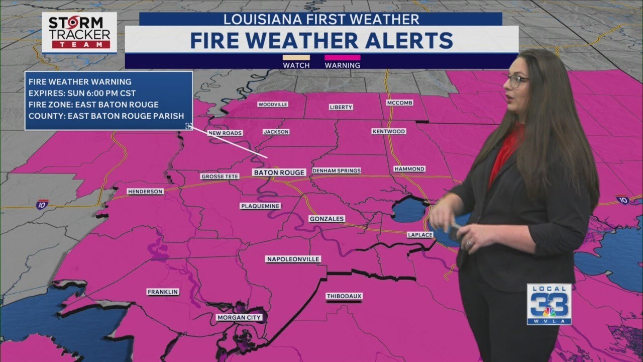 Saturday Evening Forecast: Red Flag Warning issued for Sunday