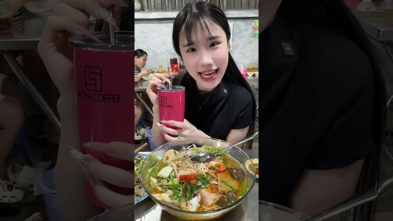 Mukbang tô bún mắm miền tây siêu ngon cùng bé Hiền nha
