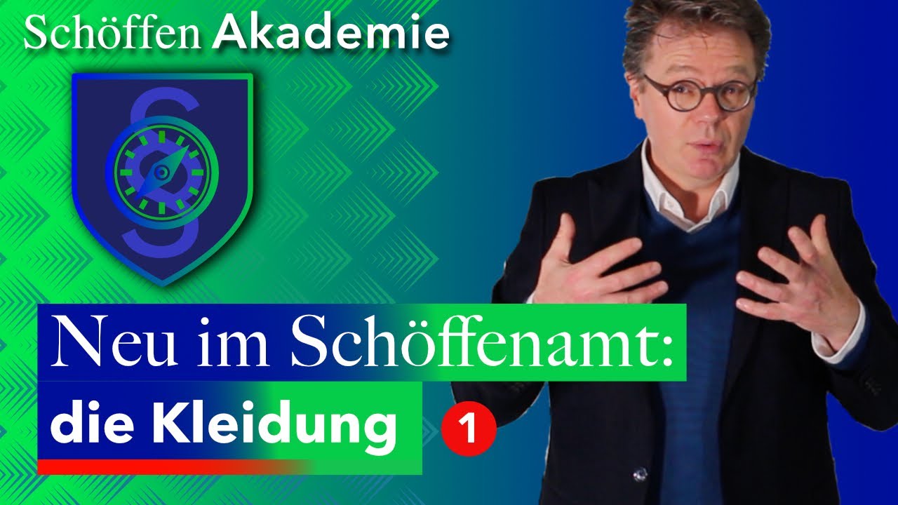 Neu gewählt ins Schöffenamt: die Kleidung (1)