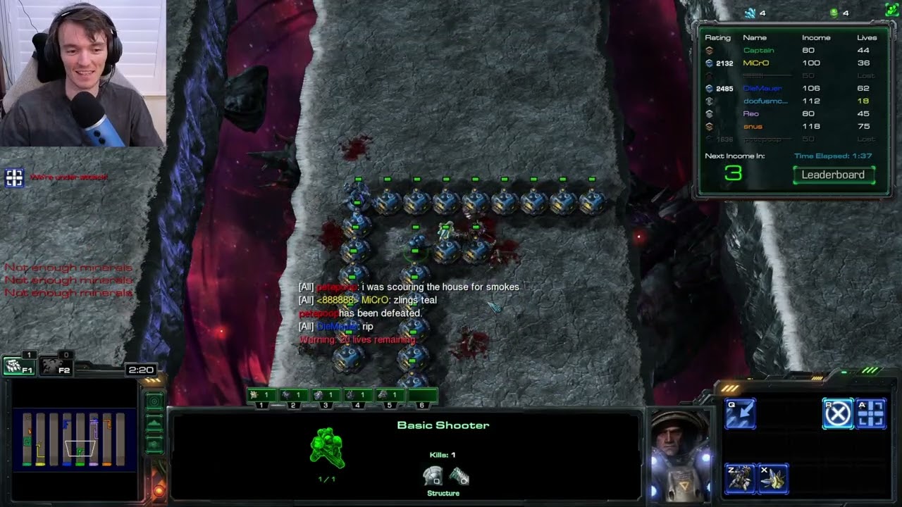 RETURN OF Line Tower Wars Defense Career SC 2 Mods/Warcraft 3